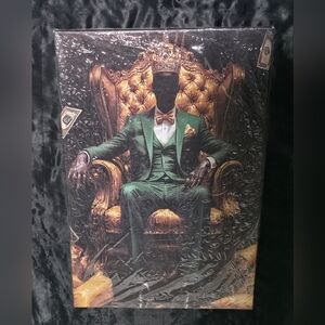 Majestic Green and Gold Wall Art